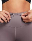 Nike Women's Go Dri-Fit High-Rise 7/8 Leggings - Purple Smoke - XL Each
