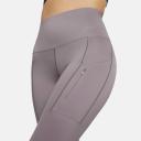 Nike Women's Go Dri-Fit High-Rise 7/8 Leggings - Purple Smoke - XL Each