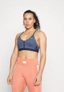 Nike Women's Indy Light-Support Padded V-Neck Sports Bra Blue