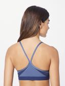 Nike Women's Indy Light-Support Padded V-Neck Sports Bra Blue