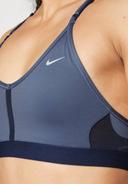Nike Women's Indy Light-Support Padded V-Neck Sports Bra Blue