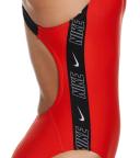Nike Women's Logo Tape Fastback One Piece Swimsuit - Picante Red XS - Swimoutlet.com