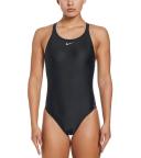 Nike Women's Logo Tape Fastback One Piece Swimsuit - Picante Red XS - Swimoutlet.com