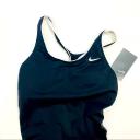 Nike Women's One Piece Swimsuit Jet Black Solid Powerback One-piece S