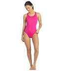 Nike Women's One Piece Swimsuit Pink Prime Solid Powerback One-piece XS