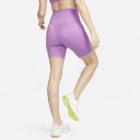 Nike - Women's Pink High-Waisted - Go Firm Support 8" Biker Shorts - Size S at The Iconic