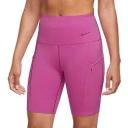 Nike - Women's Pink High-Waisted - Go Firm Support 8" Biker Shorts - Size S at The Iconic