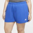 Nike Women's Plus Active Short Game Royal & White Club Fleece Shorts 1x