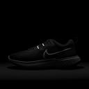 Nike Women's React Miler 2 Running Shoes (Black/White/Smoke Grey) 11 US