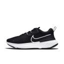 Nike Women's React Miler 2 Running Shoes (Black/White/Smoke Grey) 8.5 US