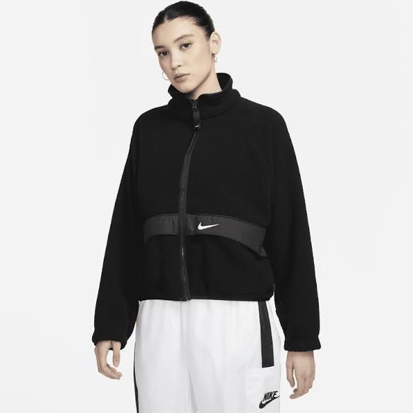 Nike Women's Sportswear Essential Sherpa Jacket Black/White