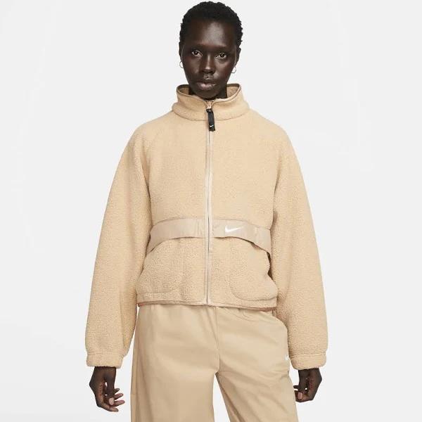 Nike Women's Sportswear Essential Sherpa Jacket Hemp