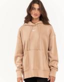 Nike Women's Sportswear Phoenix Fleece Oversized Pullover Hoodie Hemp/sail