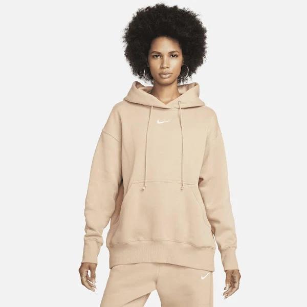Nike Women's Sportswear Phoenix Fleece Oversized Pullover Hoodie Hemp/sail