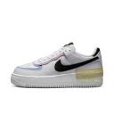 Nike Womens AF1 Shadow Pastel Shoes - Size 6.5 - 100 white/black-team Gold