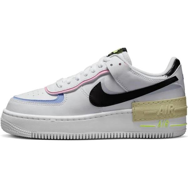 Nike Womens AF1 Shadow Pastel Shoes - Size 6.5 - 100 white/black-team Gold