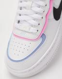 Nike Womens AF1 Shadow Pastel Shoes - Size 7 - 100 white/black-team Gold