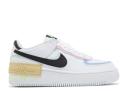 Nike Womens AF1 Shadow Pastel Shoes - Size 7 - 100 white/black-team Gold