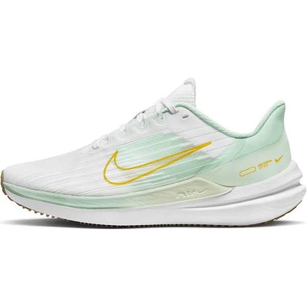 Nike Womens Air Winflo 9 Shoes - Size 10 - 101 White/Barely Green