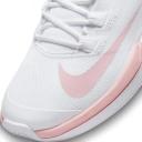 Nike Womens Court Vapor Lite Tennis Shoes - White/Washed Coral 6