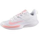 Nike Womens Court Vapor Lite Tennis Shoes - White/Washed Coral 7.5