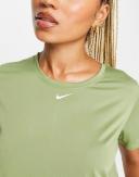 Nike Womens Dri-FIT One Short Sleeve Standard Fit Top, XL / Green