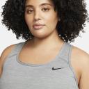 Nike Womens Dri-FIT Swoosh Non-Padded Sports Bra (Plus Size) Grey 3XL