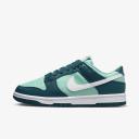 Nike Womens Dunk Low Sneaker (Geode Teal/White-Emerald Rise - 8)