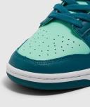Nike Womens Dunk Low Sneaker (Geode Teal/White-Emerald Rise - 8)