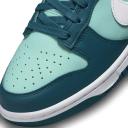 Nike Womens Dunk Low Sneaker (Geode Teal/White-Emerald Rise - 8)