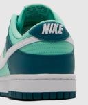 Nike Womens Dunk Low Sneaker (Geode Teal/White-Emerald Rise - 8)