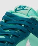 Nike Womens Dunk Low Sneaker (Geode Teal/White-Emerald Rise - 8)