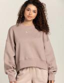 Nike Womens Phoenix Oversized Sweatshirt Taupe XS
