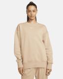 Nike Womens Sportswear Phoenix Fleece Oversized Sweatshirt Taupe M