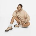Nike Womens Sportswear Phoenix Fleece Oversized Sweatshirt Taupe M