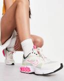 Nike Zoom Air Fire Light Silver/White-Hyper Pink-Olive Aura Size 8 Womens - Hype DC | AfterPay Available