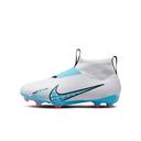 Nike Zoom Mercurial Superfly 9 Academy Kids Football Boots White/Blue US 2