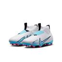 Nike Zoom Mercurial Superfly 9 Academy Kids Football Boots White/Blue US 3