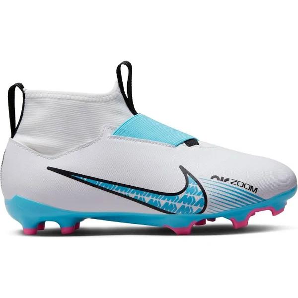 Nike Zoom Mercurial Superfly 9 Academy Kids Football Boots White/Blue US 3