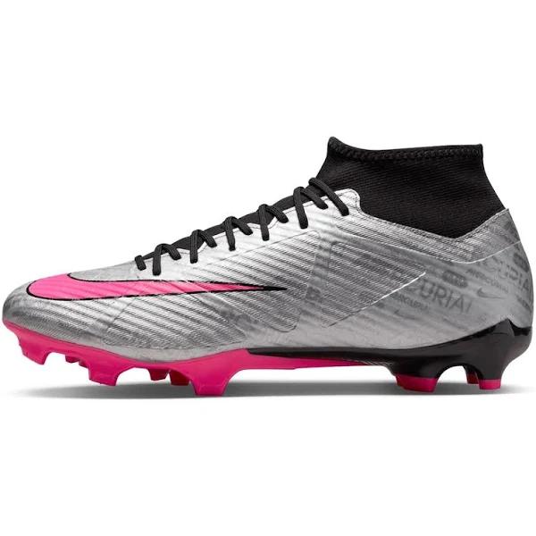 Nike Zoom Mercurial Superfly 9 Academy XXV FG Soccer Cleats - Silver & Pink - 1 Each