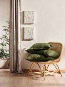 Nimes Fern Cushion (48 x 48cm) by Linen House