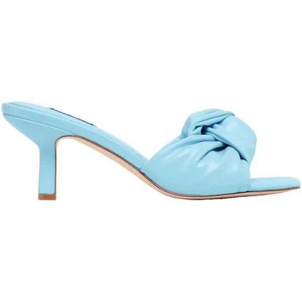 Nine West Knot Heeled Sandal in Light Blue LT Blue 5.5