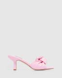 Nine West Knot Heeled Sandal in Pink 9.5