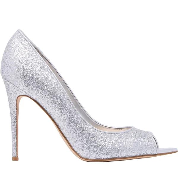 Nine West Prizz Pump in Silver 10.5