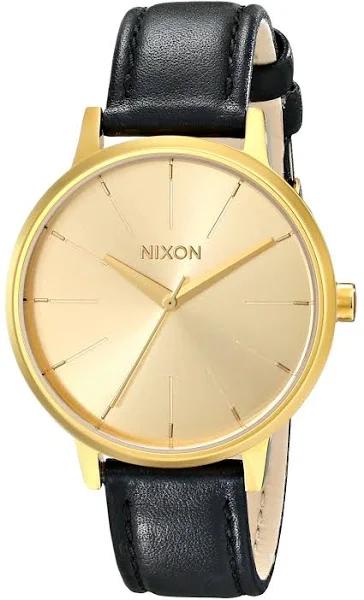 Nixon Kensington Leather (Gold) Watch