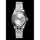 Nixon Small Time Teller Watch - Silver