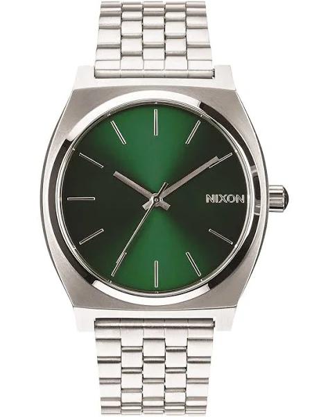 Nixon Time Teller Watch - Silver / Green