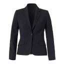 NNT Product - 1 Button Cropped Jacket - Black - 10