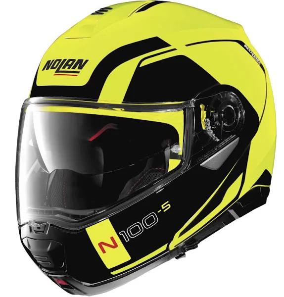 Nolan N100-5 Consistency Helmet (Medium, Yellow)
