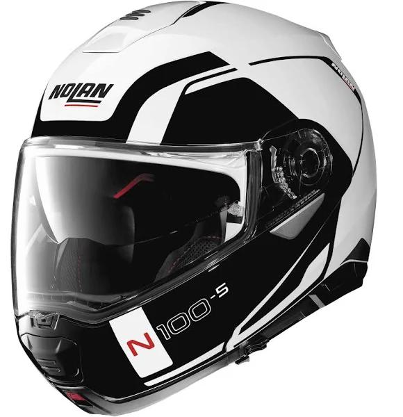Nolan N100-5 Consistency Helmet - Metallic White - Xs